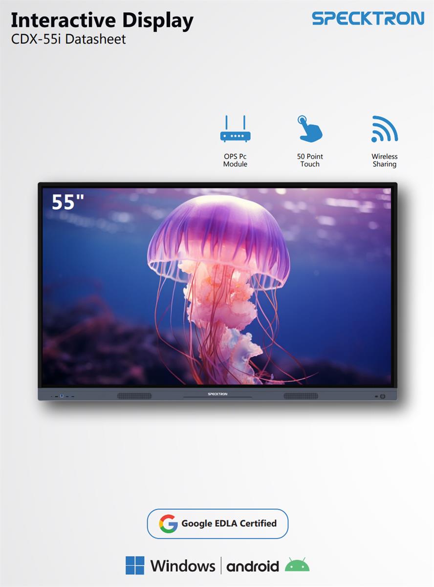 SPECKTRON CDX-55i 55-inch Interactive Display | LED 4K